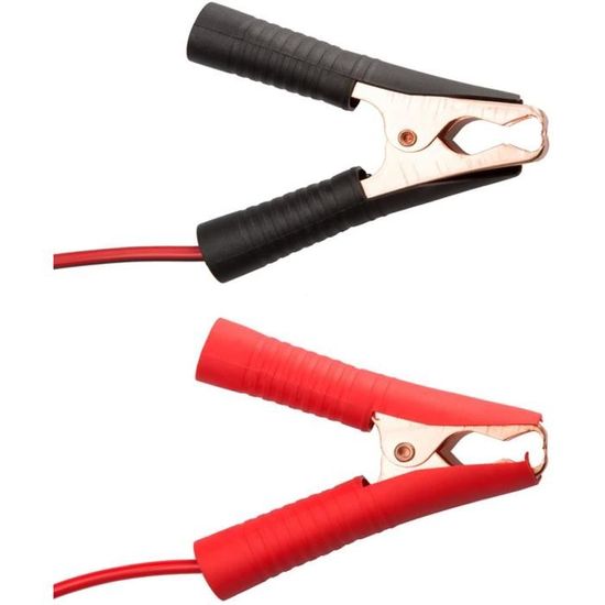 CTRICALVER Lot De 2 Adaptateurs Allume-Cigare 12V 24V Avec Pinces Crocodiles - Câble Extension Batterie Voiture