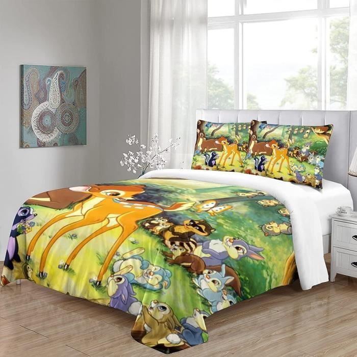 Housse De Couette Rétro Dessin Animé - Style 5, Lit Double 200x200 Cm + Taies 65x65 Cm, Pour Enfants Et Adultes Nostalgiques