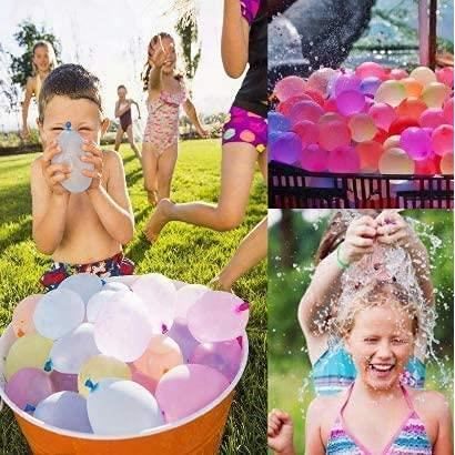 Bombes à Eau Réutilisables 12 Pièces - Ballons Silicone Auto-scellants Avec Anneau De Traction, Pour Piscine Plage Jardin