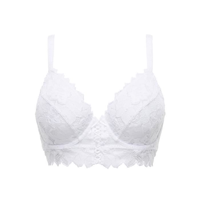 Soutien-gorge Sans Armatures Confortable - Grande Taille - Col En V - Sans Bretelles - 3