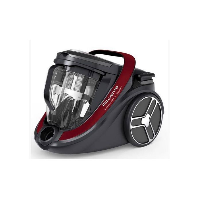 Aspirateur compact avec sac de 2,5L 700W rouge noir