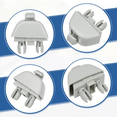 BIAREN Support De Clip De Crochet De Pare-Soleil Gris Pour VW Volkswagen Golf Polo Passat Beetle T5 Transporter Caddy Seat Leon Ibiza Cordoba Altea