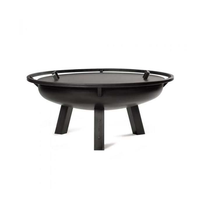 Brasero de jardin BELLAH en acier-Sans couvercle- 60cm-Acier noir