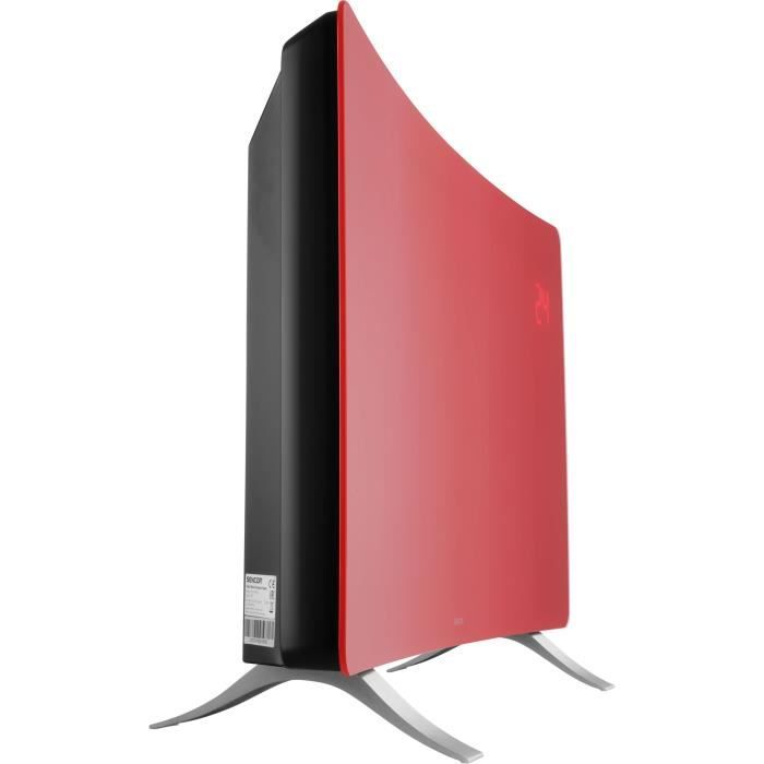 Wi Fi Rouge Radiateur intelligent Wi-Fi en verre - SENCOR - SCF 4742RD - 2400 W - 2 ...