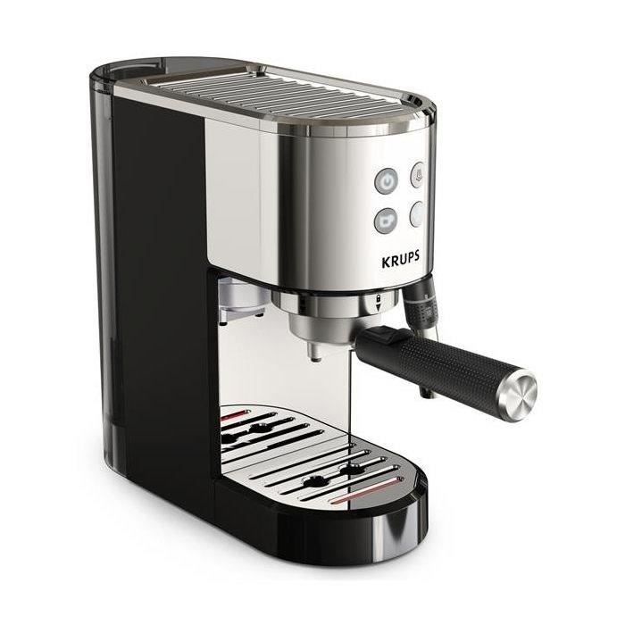 Krups Machine expresso à pompe, inox, Design compact, Arrêt automatique ...