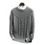 Pull Col Rond A Enfiler Homme Pull Hiver Motif De Chanvre Vintage Hommes Sweatshirt Vetement Masculin Gris Blanc Achat Vente Pull Cdiscount