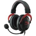 HyperX Micro-Casque Gamer Cloud II Filaire Rouge Surround 7.1 PS4/Xbox One-0