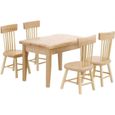 1 Set Creative Belle Mini Maison de meubles chaise Jouet pour les enfants de rehausseur de table - siege de table repas bebe-0