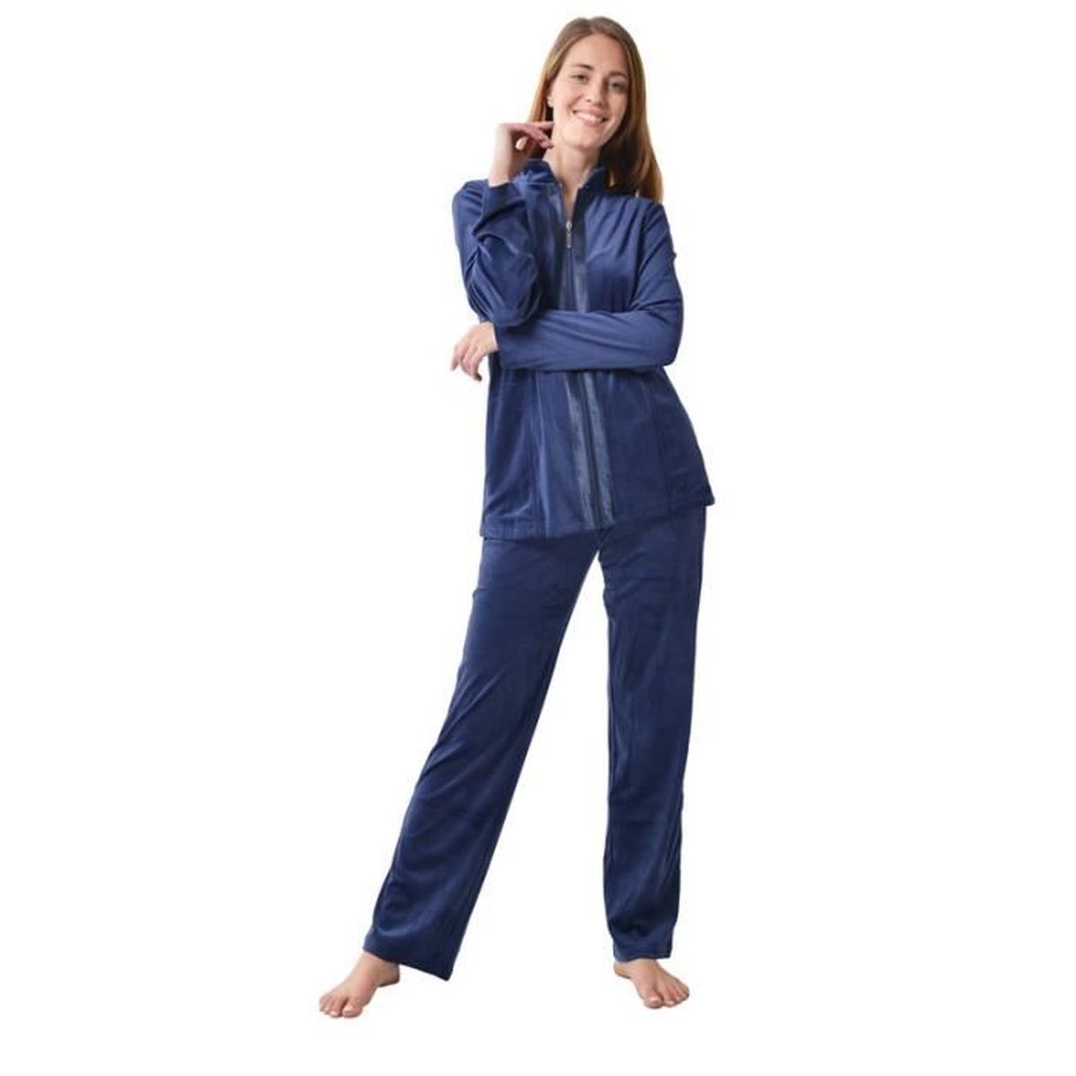 Survêtement Femme Velours Irevial - Ensemble Haut Et Bas | Confort Hiver | Pyjama Ou Tenue Décontractée