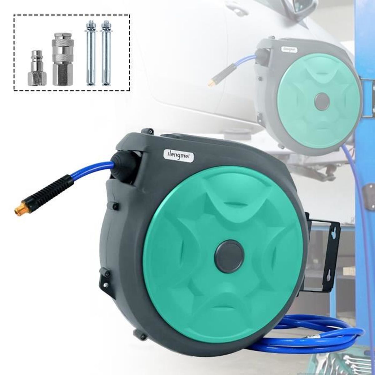 Enrouleur câble automatique 20 m. Robuste et adapté pour ateliers Enrouleur câble automatique 20 m. Robuste et adapté pour ateliers