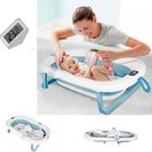 Baignoire Bébé - Baignoire Enfant - MIPAN - Avec Coussin De Bain + Thermomètre - Antidérapant - De La Naissance À 3 Ans -Bleu