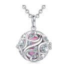 EUROWEB Bola de grossesse nœud infini avec cristaux grelot rose