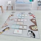 Tapis d'Enfant Chambre - Titan - Jeu de Ciel - Gris - 160 x 230 cm - 100% Polypropylène - SIMPEX
