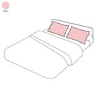 Taie d'oreiller uni percale quartz 65x65 - Tradilinge