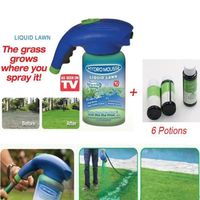 Flacon pulvérisateur de Hydro Mousse liquide pelouse herbe croissance jardin(1 bouteille vide + 6 liquides)
