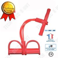 TD® 4 Tube en caoutchouc Fitness élastique abdominale maison gymnastique équipement de Sport tirer corde  - Modèle: red