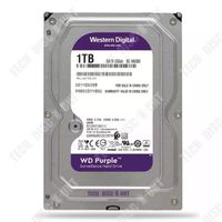 TD® Disque dur de surveillance de sécurité de disque violet 1 To 3,5 pouces disque dur mécanique de bureau de surveillance de