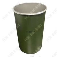TD® Tasse en acier inoxydable portable extérieure facile à transporter camping camping bière tasse à café 350 ml tasse verte