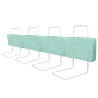 XMTECH Barrière de lit Bébé Softpack Réglable en Hauteur Protection Anti-chute Garde de Lit pour Enfant Vert de Mer 200cm