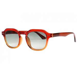 Lunettes Loupe Solaires Clipables New Time – Marron, Rectangulaires, Dioptrie 1, Unisexe