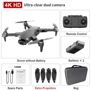 DRONE Boîte 1B noire-Drone L900 PRO avec caméra HD 4K po