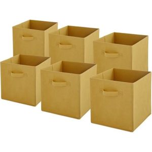 Boîte De Rangement HSDT, 28 x 28 x 28 cm, Orange, 1 Trou Métallique,  Pliable, En Tissu, Compatible Avec Cube Organizer Pour Organiser  l'encombrement, (lot de 6) QY-SC20-6 : : Cuisine et Maison