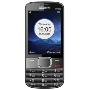 Téléphone portable Téléphone mobile bi-bande grand écran MaxCom Class