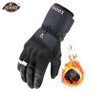 GANTS - SOUS-GANTS Gants de moto d'hiver imperméables et coupe-vent pour motocross,compatibles avec un écran tactile- SU07-Grey Gloves