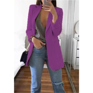 YIPINEU Blazers Femme Manches Longues Veste Chic Slim Fit Jacket Casual