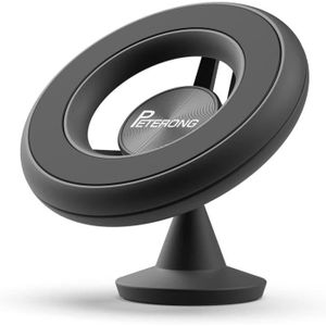 FIXATION - SUPPORT PETERONG Support Téléphone Voiture Magnétique Compatible avec MagSafe, 360° Rotation Tableau de Bord Magnétique Téléphone Voitur190