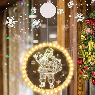 Lot De 3 Nains De Noël Lumineux LED - Père Noël Décoratif Fait Main | Décoration De Noël Américaine Chaleureuse - 2
