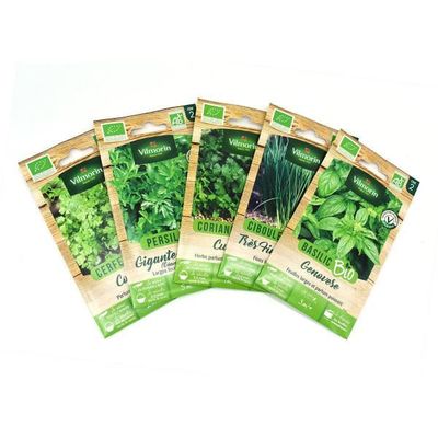 Kit D'herbes Aromatiques BIO* - Jaune (Aneth, Sauge, Basilic Citron) -  Cultivea