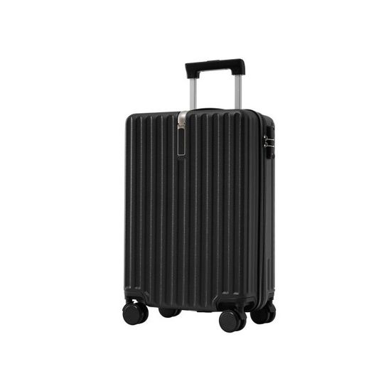 Valise Rigide ABS 44,5x27,5x68 Cm Avec Extension 3-5 Cm, 4 Roues 360 Serrure Tsa Noire Poignee Telescopique 97069055