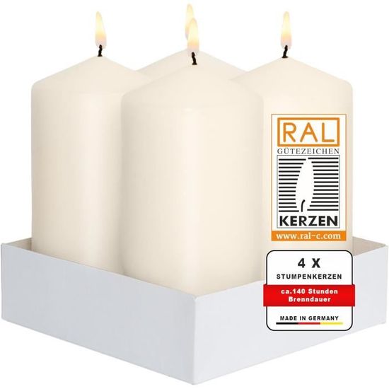 Bougie Survie Longue Durée – Double Mèche, 170g, Soja, Sans Fumée, Boîte Métal Scellée (20-30h)