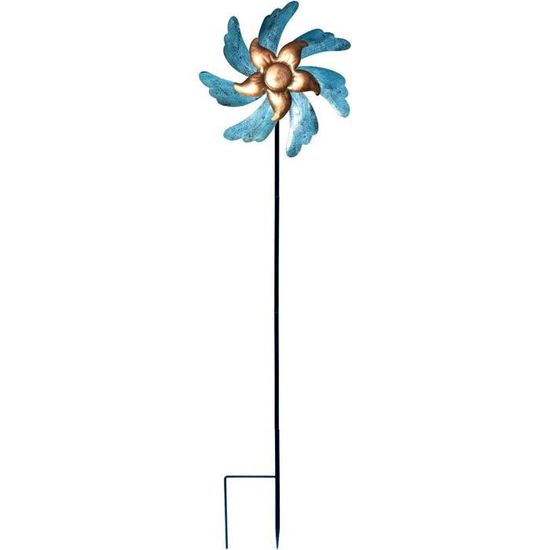Lot De 4 Grands Papillons En Métal - Décoration Jardin Et Murale Extérieure 27x22cm - Bleu Jaune Vert Violet