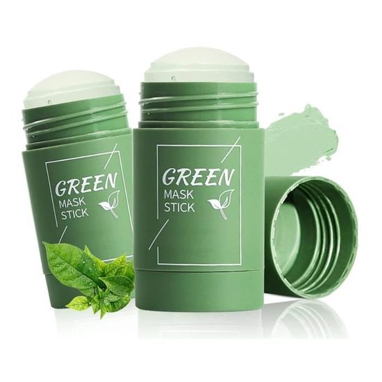 Green Tea Mask Stick Green Acne Stick Masque Point Noir Visage Masque à ...