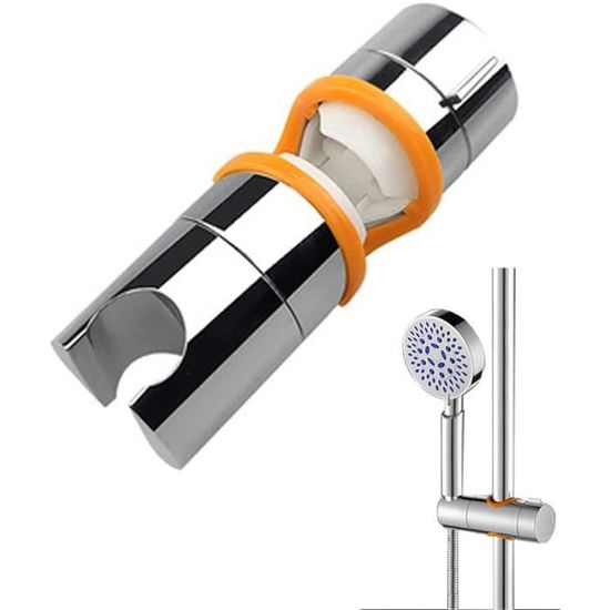 Support De Pommeau De Douche,support De Douche À Main Réglable D'un Diamètre De 19 À 25 Mm (0,75 À 1,00 Pouces) Pour La Barre Coulissante, Pince Coulissante Amovible Pour Remplacement De Salle