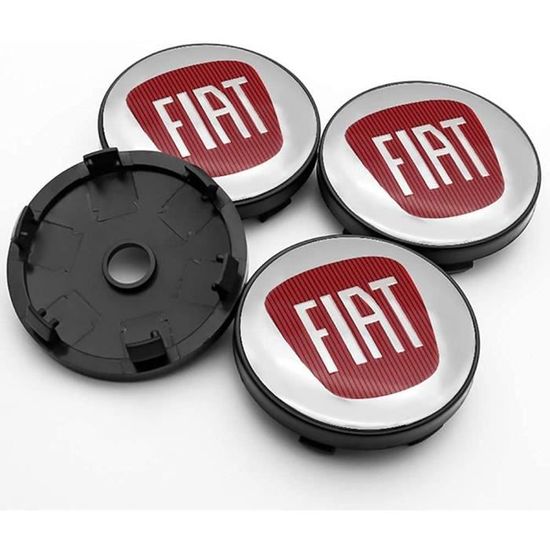 4 Cache-moyeux Pour Alfa Romeo Giulietta 2010-2020 - Diamètre 60 Mm - ABS Aluminium Avec Logo