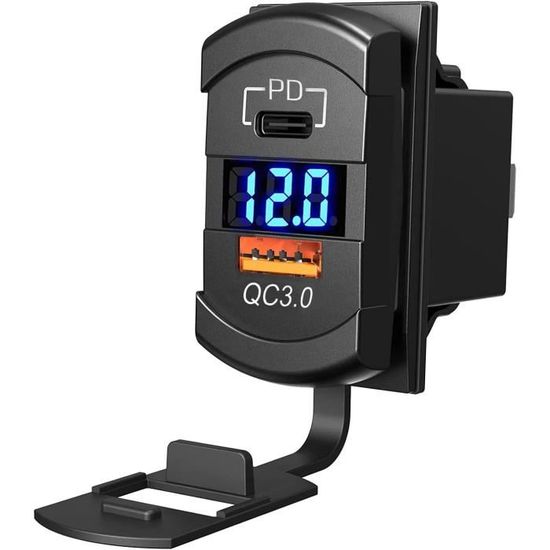 Prise De Chargeur USB QC3.0 Pour Toyota RAV4, Charge Rapide Pour Touristes De Voiture