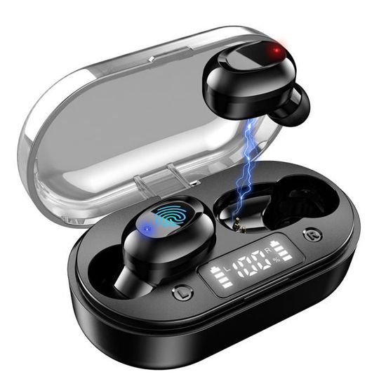 Écouteur Bluetooth Écouteurs sans Fil Sport in Ear 5.0 Oreillette Bluetooth  36H d’Autonomie avec Micro Intégré Deep Bass Casque Bluetooth Étanche IPX7