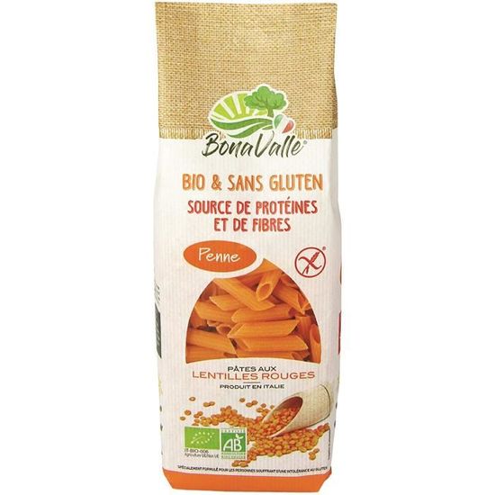 Pate Courte Bio Sans Gluten Pâtes Lentilles Corail (Rouge) Cdiscount Au quotidien