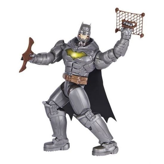 Figurine Batman Deluxe 30 cm - SPIN MASTER - DC Comics - Gris - Enfant