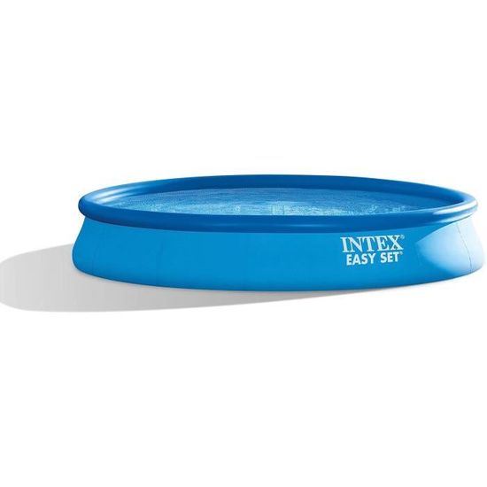Intex Piscine Easy Set Autoportante Ø3,96 X H0,84m - 7290 Litres Avec Filtration - Idéale Famille