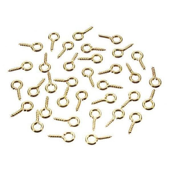 400 Vis à œil Miniatures En Acier – Tailles 4mm, 5mm, 6mm, Or Et Argent, Pour Bijoux Et Artisanat
