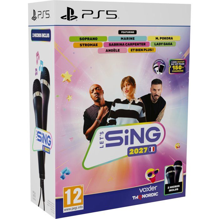 Lets Sing 2027 - Bundle Jeu + 2 micros - Jeu PS5