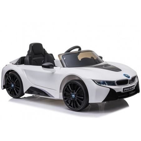 BMW I8 voiture électrique pour enfants 12v Blanc - Voiture électrique pour enfant avec batterie 12v et télécommande