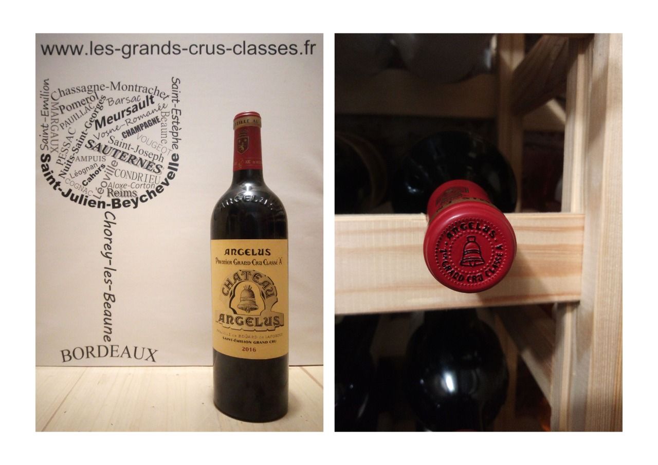 Château Angélus 2016 - Saint-Emilion Grand Cru - 1er Grand Cru classé A - 1 x 75 cl - Rouge