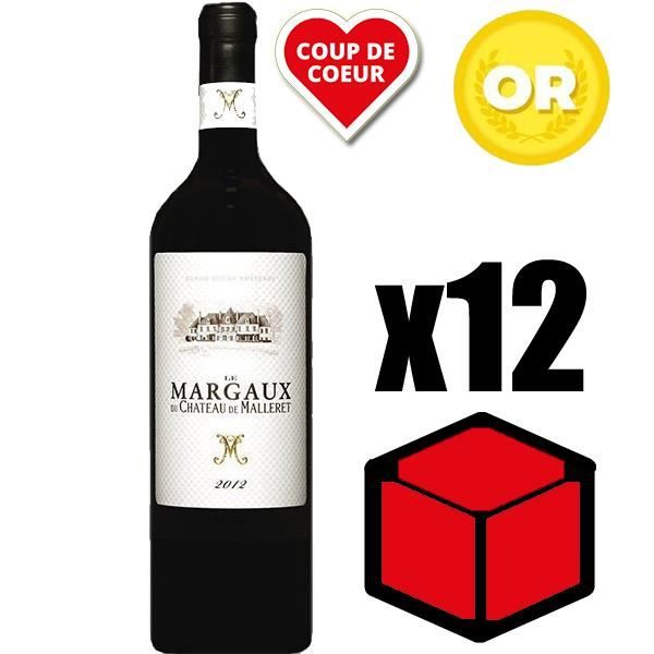 X12 Margaux du Château de Malleret 2014 75 cl AOC Margaux Rouge Vin Rouge