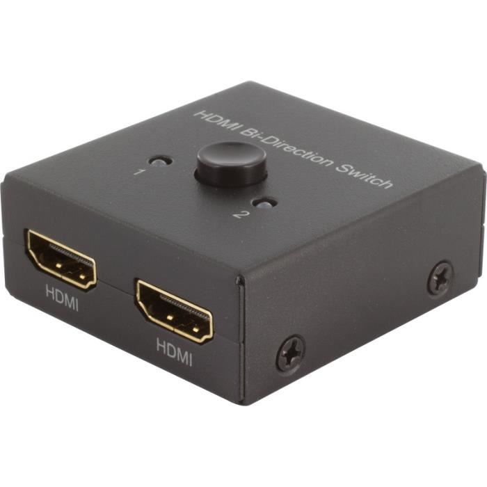 [Neuf] Accessoires Vidéo Commutateur HDMI Switch HDMI 4K Bidirectionnel (2 entrées, 1 sortie ou 1 entrée, 2 sorties)