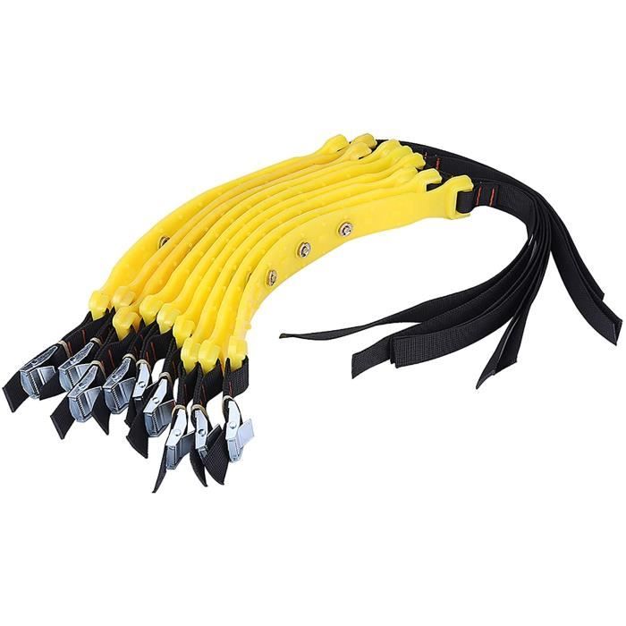 Chaînes à neige, universelles 10pcs 185-225mm Pneu Ceinture antidérapante Chaînes de pneu de sécurité pour la neige pour camion de v